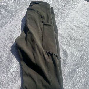 lululemon athletica Olive Green Leggings with Side Pockets
